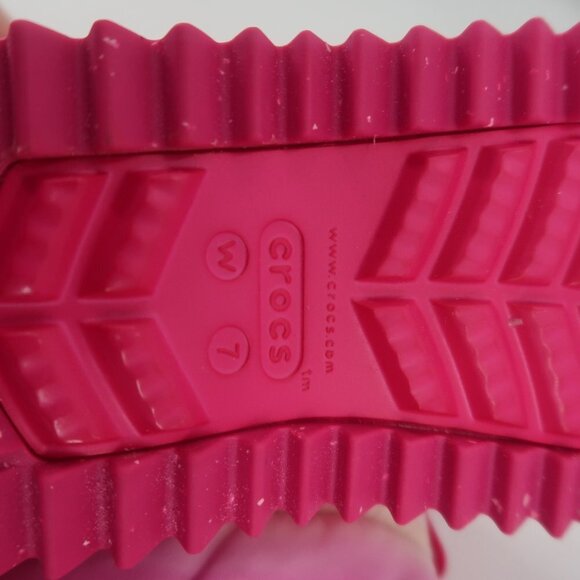 Crocs Women's Classic Neo Puff Shorty Boots Candy Pink/Stucco Size 7 NWT - Picture 8 of 9